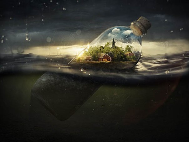 Шведский фотограф Erik Johansson – мастер создавать сюрреалистичные картины, наполненные мелкими деталями. В этой серии работ раскрывается тема связи человека и природы. Автору чужда идея фотоснимка как фиксации того, что произошло на самом деле - ведь гораздо интереснее создавать новые фантастические миры.