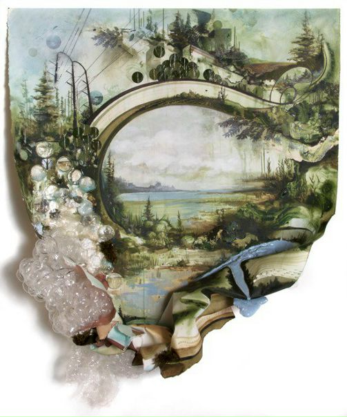 Художник Грегори Эвклид (Gregory Euclide) создает объемные полу-абстрактные картины, используя любые материалы: дерево, пластик, полиэтилен. #Art #Contemporary
