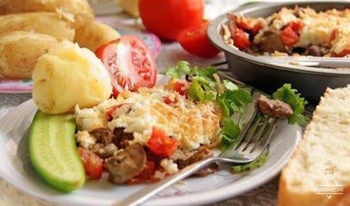 КУРИНАЯ ПЕЧЕНЬ ПО-ИТАЛЬЯНСКИ 