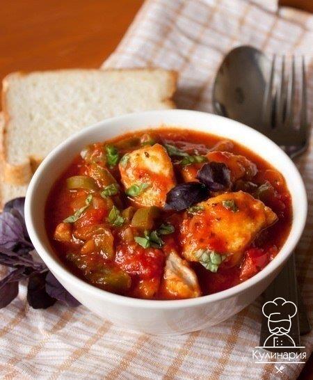 Пеппероната с курицей