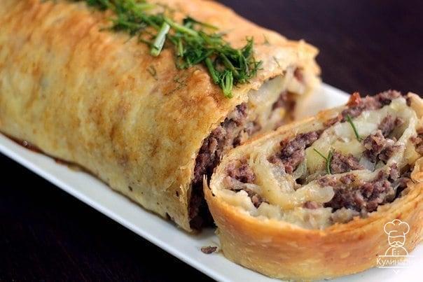 Диетический лаваш с мясом