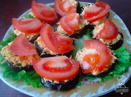 Пикантная закуска из баклажан с сыром