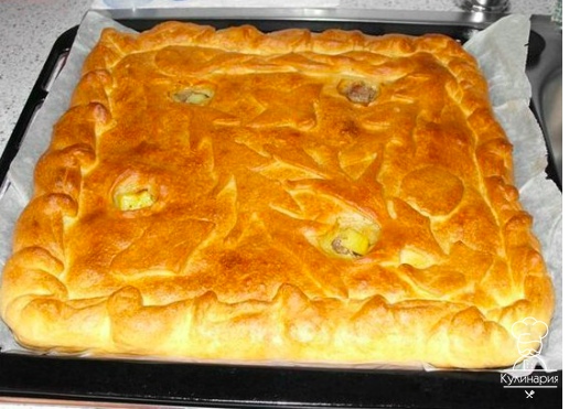 БЫСТРЫЙ И ПРОСТОЙ ПИРОГ С КАРТОШКОЙ И КУРИЦЕЙ 