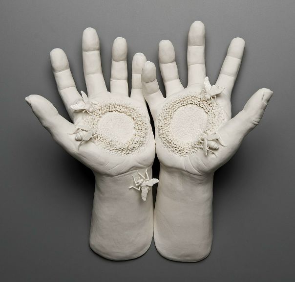 Кейт Макдоуэлл (Kate MacDowell) работает с фарфором, создавая из этого хрупкого материала скульптуры, в которых отражен ее взгляд на взаимодействие человека и природы. 