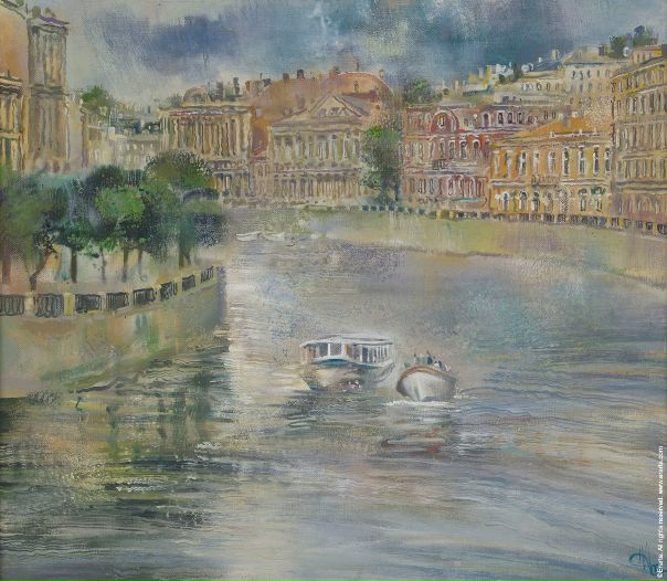 С Днем рождения, любимый город!  Город рек, каналов, мостов и островов. #erarta_art