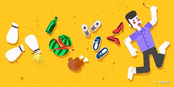 Продуктивно проработав несколько лет в отделе, Маша отправилась путешествовать по миру. Однажды во время перехода по одной из африканских пустынь она обнаружила очень странные вещи. Сначала на ее пути оказалось несколько мешков с песком, немного поодаль валялись разные продукты, а пройдя еще немного, девушка увидела разбросанные ботинки разного размера. Наконец она наткнулась на тело босого мужчины, который держал в руках сломанную спичку. 