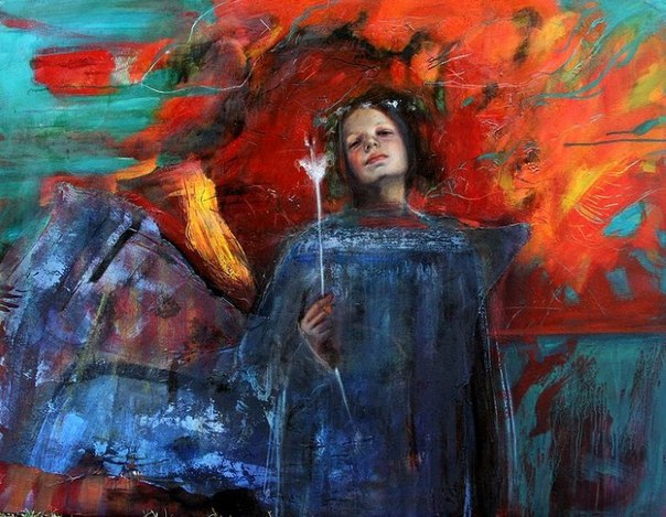 Художница Сол Халаби (Sol Halabi) известна своими картинами, выполненными в смешанной технике в том числе с использованием не вполне традиционных материалов, таких как смола и пчелиный воск.