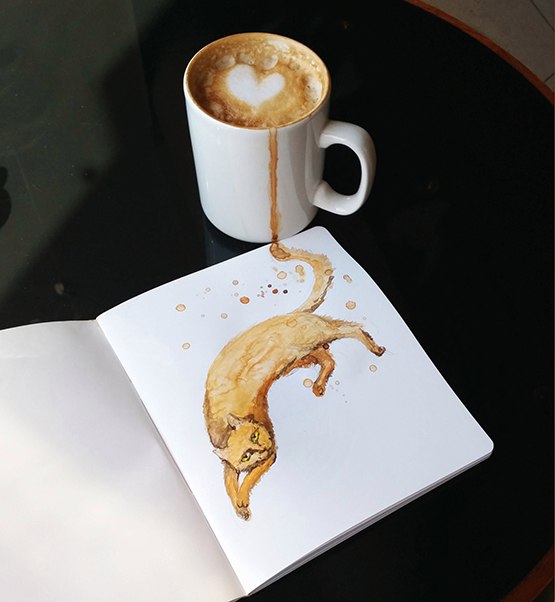 Бодрого утра и бодрого дня всем от иллюстратора Елены Ефремовой и ее Coffee cats - 