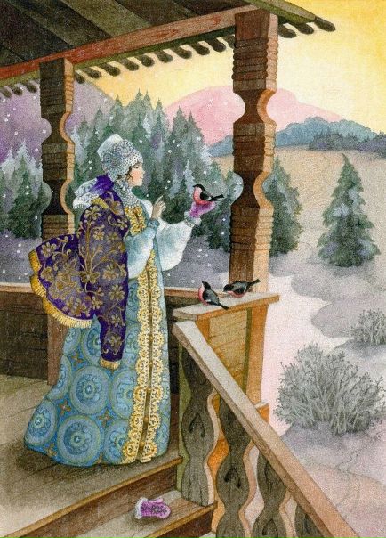 Волшебные и полные радости картинки Ольги Ионайтис, книжного иллюстратора и оформителя, к светлому Рождеству.