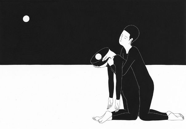 В своих картинах художник из Южной Кореи Дэ Хен Ким (Dae-Hyun Kim) изображает взаимоотношения между двумя субъектами и взаимодействие со Вселенной в целом.