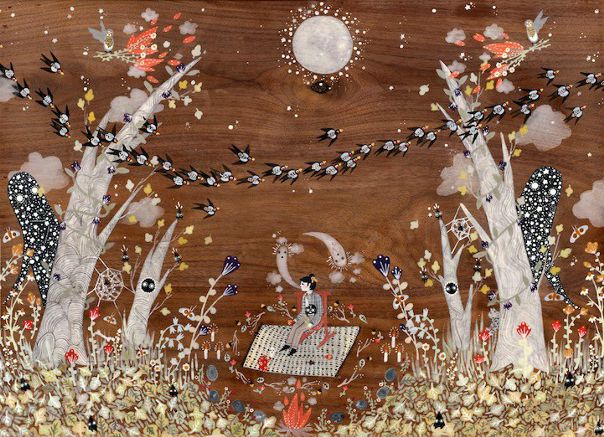 Художница Ребекка Артемиса (Rebecca Artemisa) из Портленда создает детализированные красивые иллюстрации. На ее рисунках фигурируют цветы, деревья, звезды, а также люди.