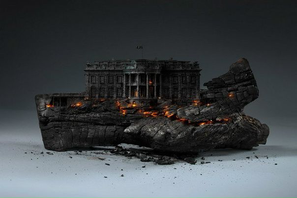Майк Кампау, американский дизайнер и фотохудожник, имеющий за плечами 15-летний опыт работы в сфере 3D и графического дизайна, покорил Интернет своей серией работ под названием «Деконструкция Америки» (Deconstruction of America). 