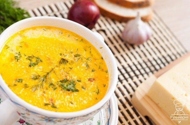 Сырный суп с колбасками