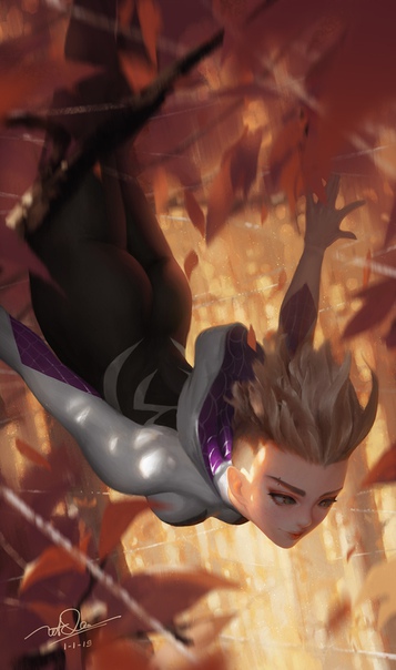gwen stacy fanart by #DaoLeTrong