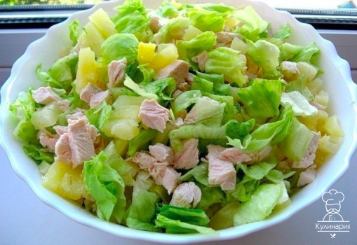 Очень легкий и вкусный салатик