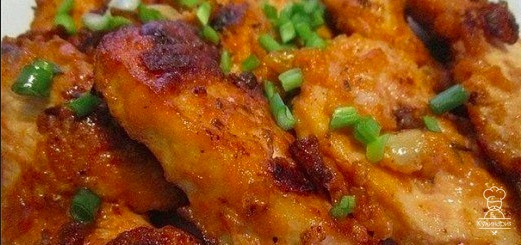 Куриное филе в яично-томатном соусе