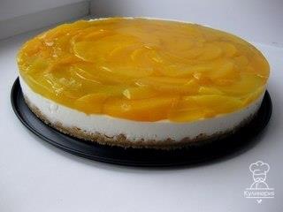 Чизкейк с персиками 