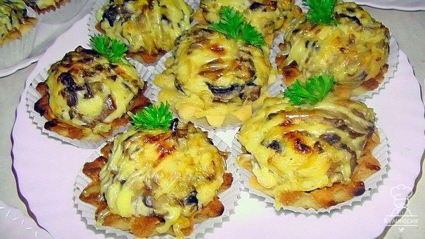 Жюльен в тарталетках - еще одна шикарная закуска на праздничный стол!