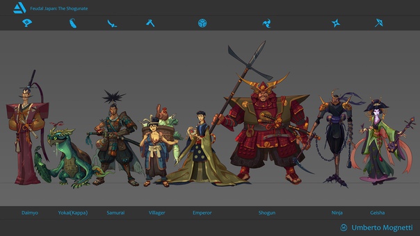 Feudal Japan - the Shogunate by #UmbertoMognetti