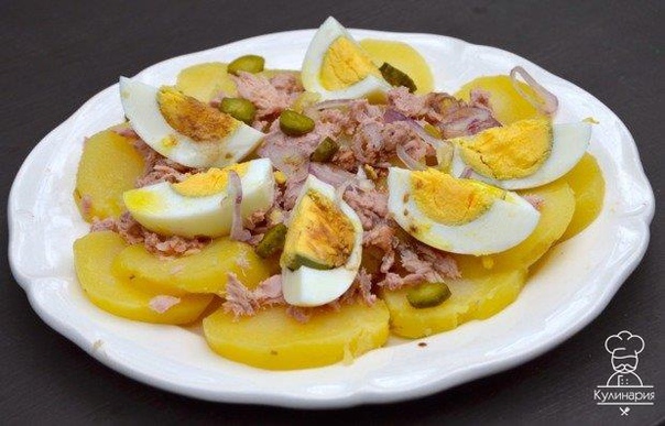 Картофельный салат с тунцом