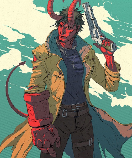 Hellboy fanart by #PavelTomashevskiy