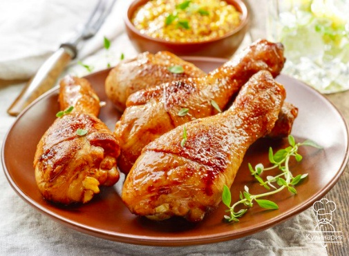 Куриные окорочка в медово-лимонном маринаде