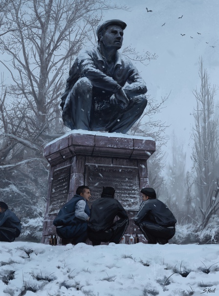 The great gopnik statue by #StefanKoidl