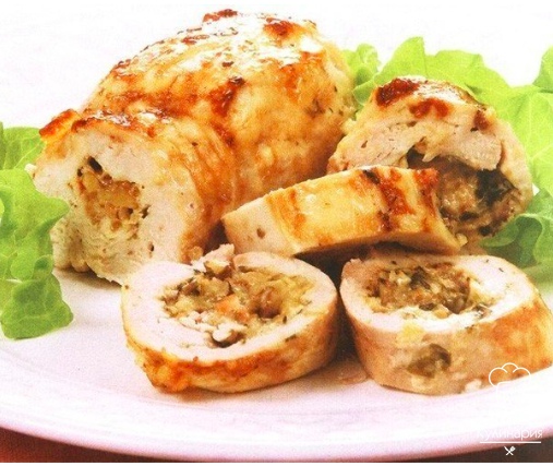 Хрустящие куриные рулетики с сыром