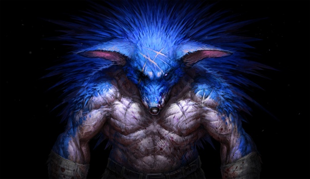 Sonic (fan art) by #DenisZhbankov