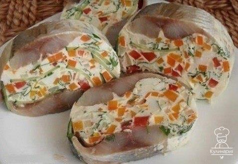 Красивая и вкусная закуска из сельди