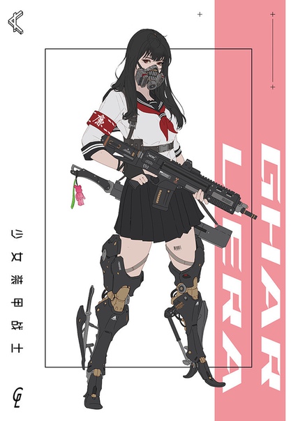 Cyberpunk Schoolgirls by #ParkJunKyu