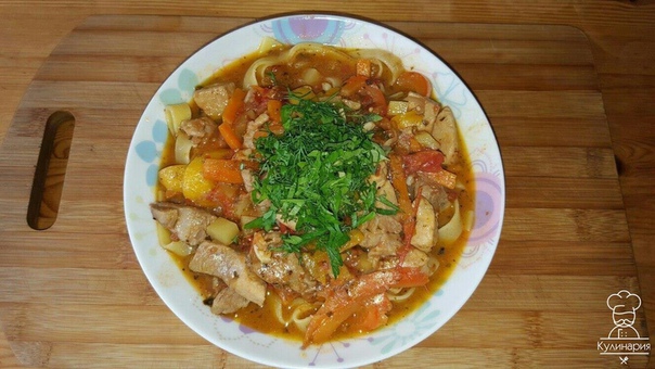 ЛАГМАН С МОЛОДЫМ КАРТОФЕЛЕМ 
